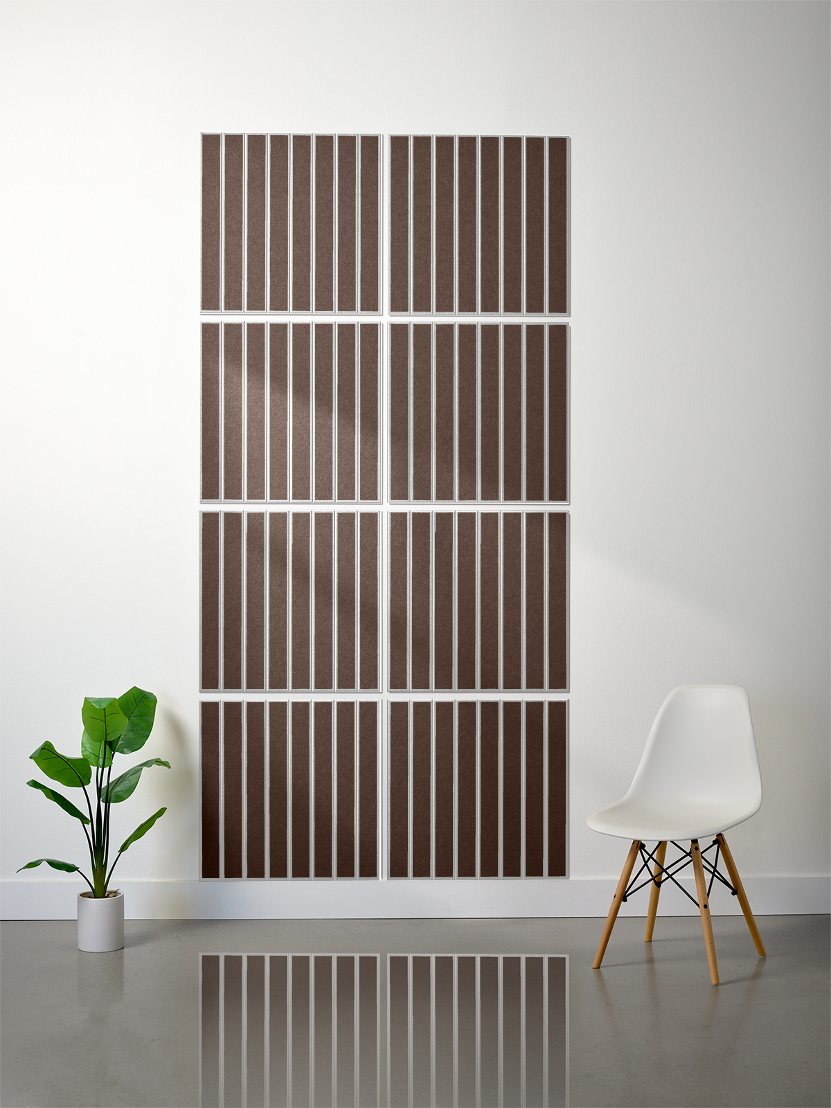 18mm Layered Engraved 2'x2' Tile – Large Parallel (Set of 8)