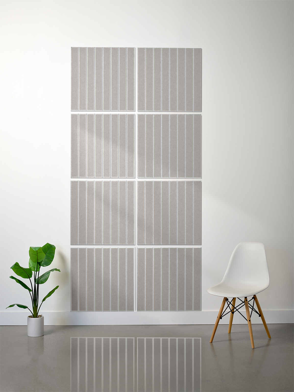 18mm Layered Engraved 2'x2' Tile – Large Parallel (Set of 8)
