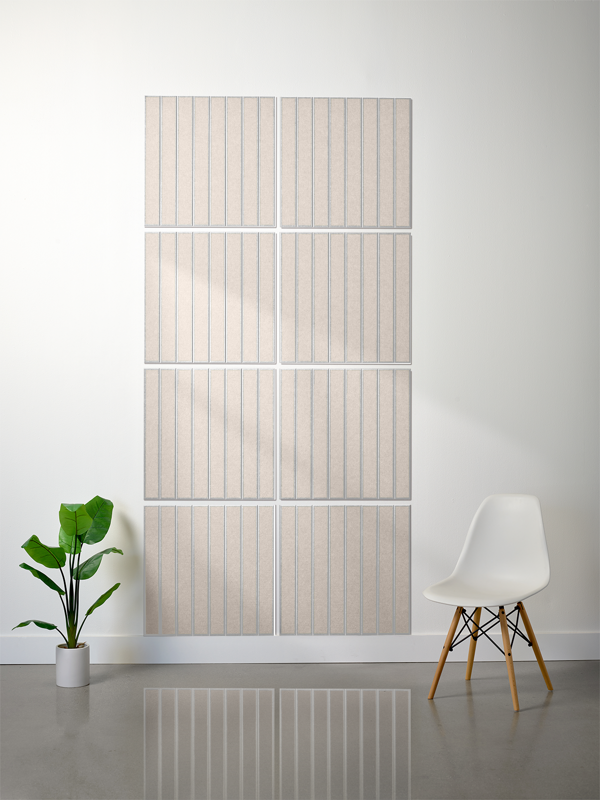 18mm Layered Engraved 2'x2' Tile – Large Parallel (Set of 8)