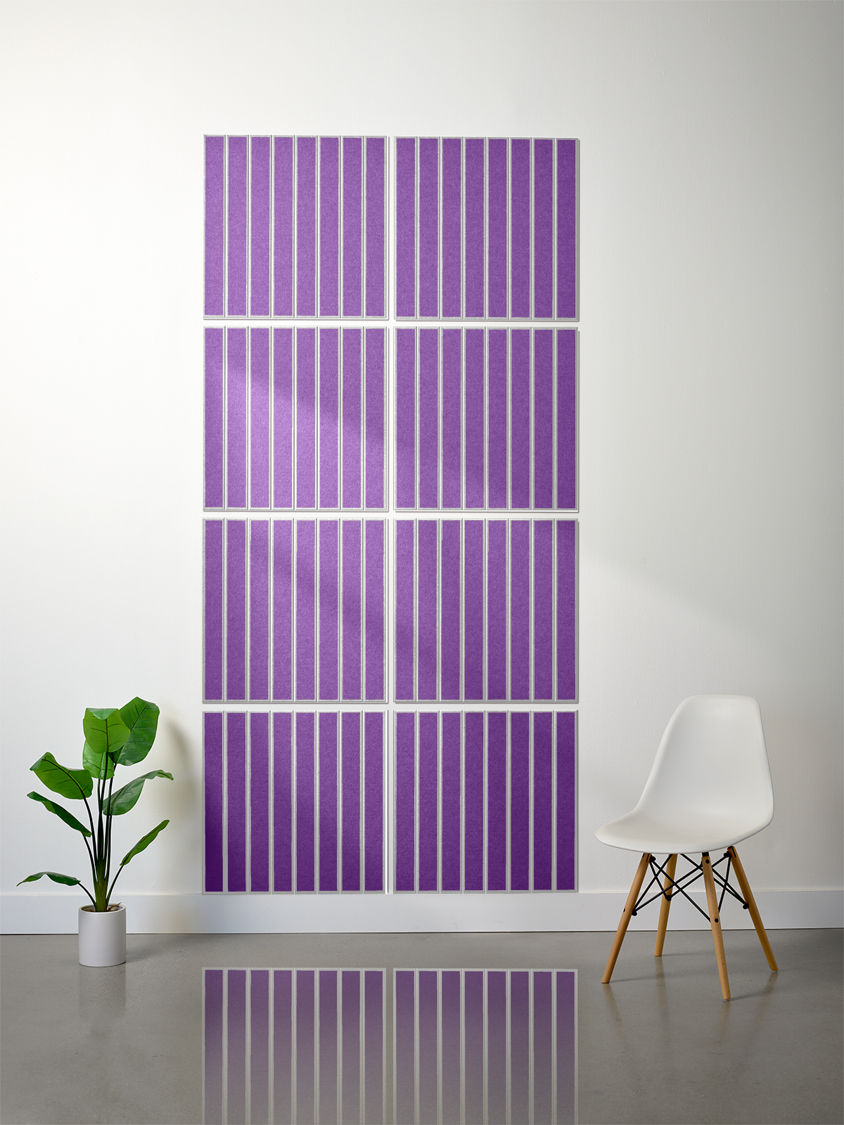 18mm Layered Engraved 2'x2' Tile – Large Parallel (Set of 8)