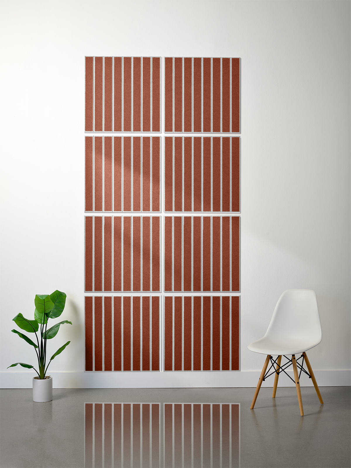 18mm Layered Engraved 2'x2' Tile – Large Parallel (Set of 8)