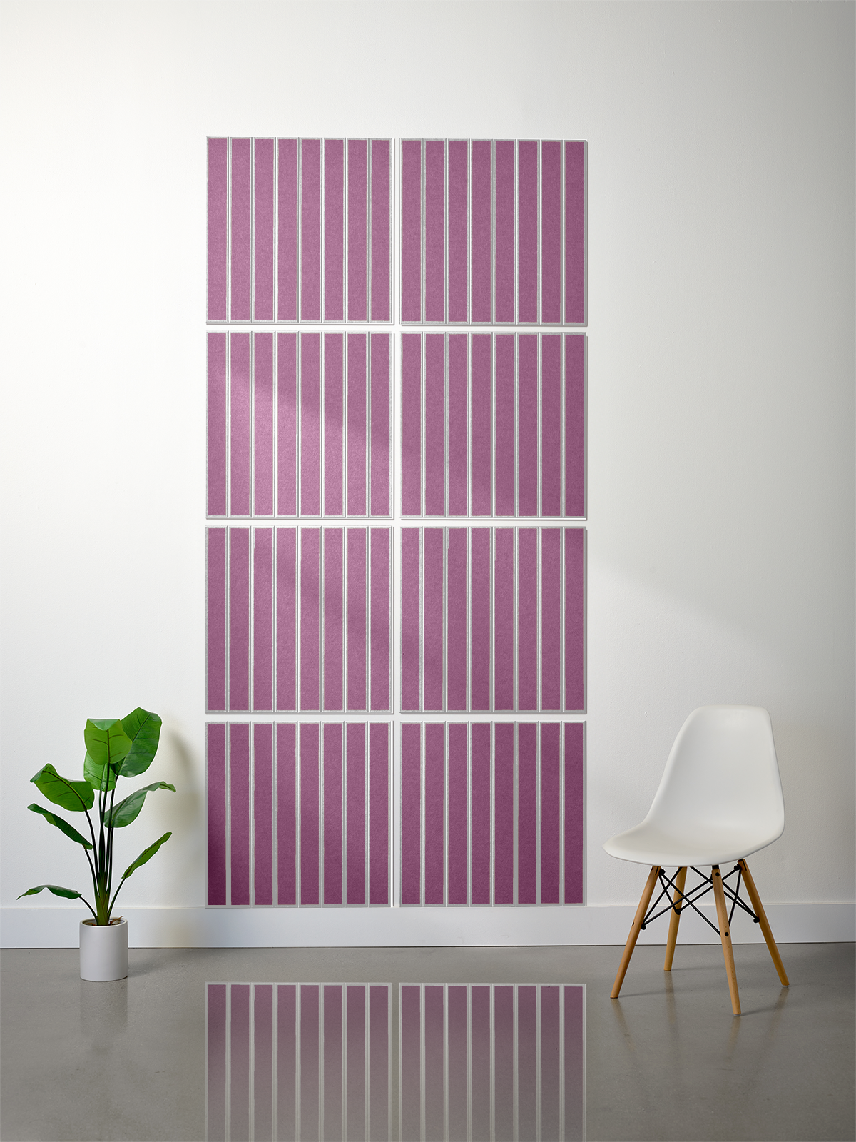 18mm Layered Engraved 2'x2' Tile – Large Parallel (Set of 8)