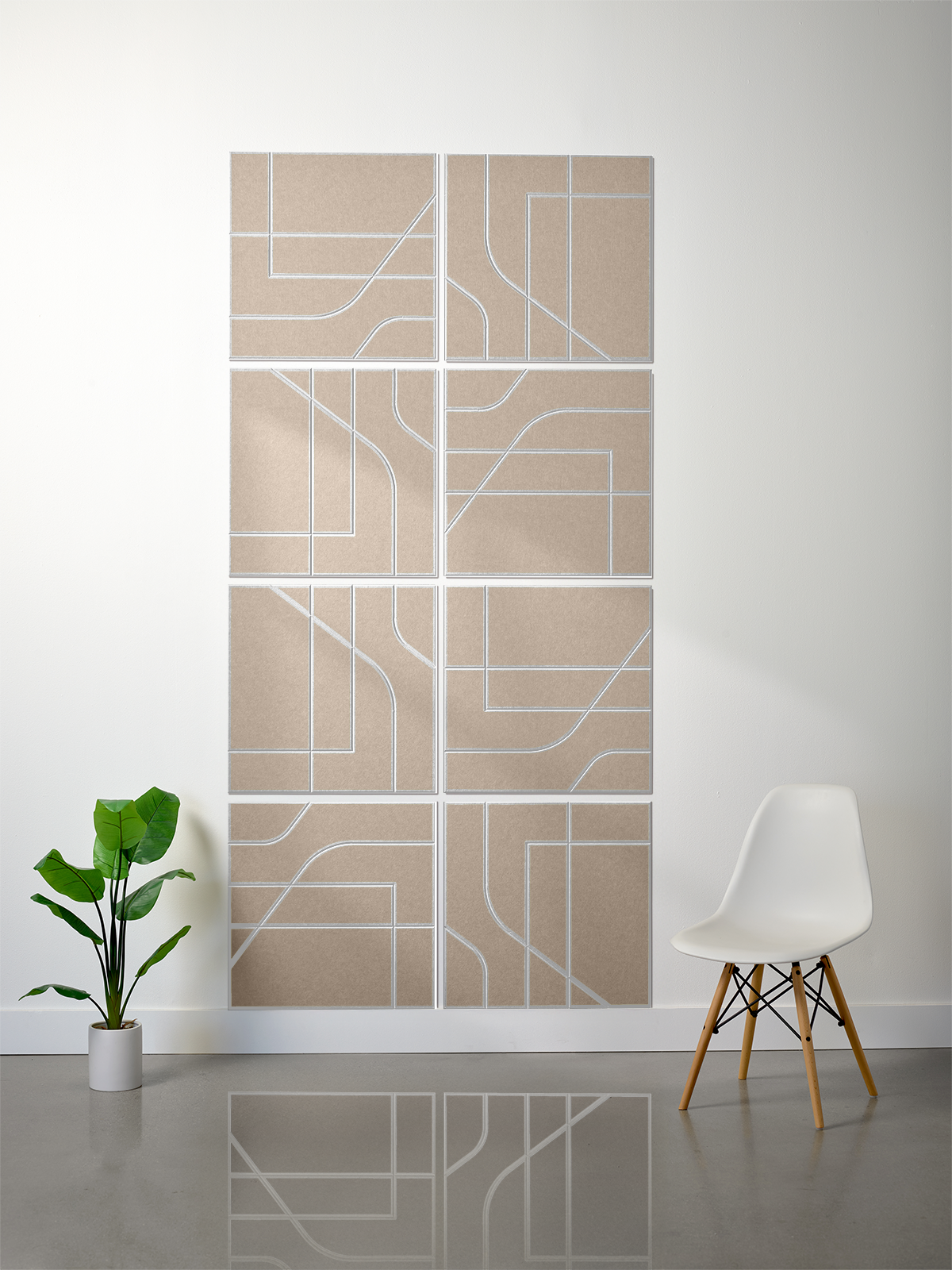 18mm Layered Engraved 2'x2' Tile – Subway (Set of 8)