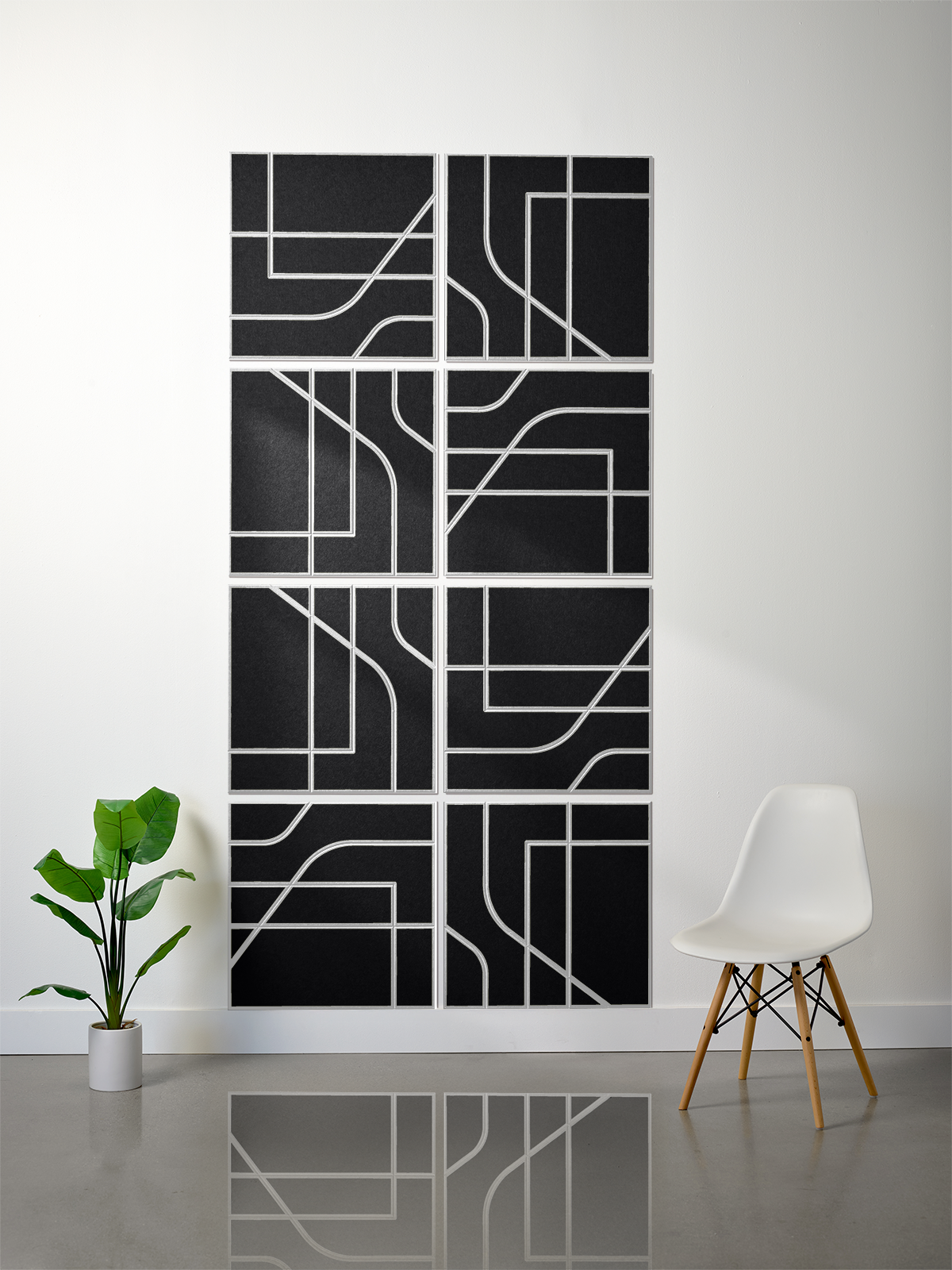 18mm Layered Engraved 2'x2' Tile – Subway (Set of 8)