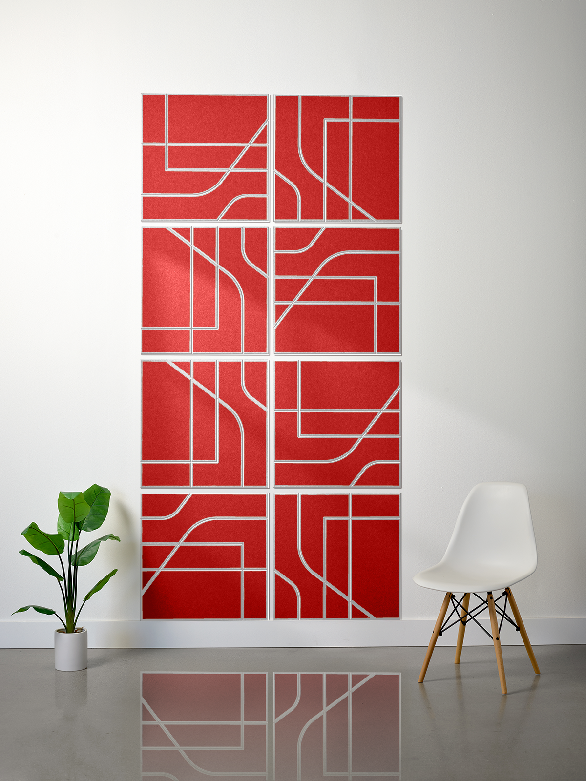 18mm Layered Engraved 2'x2' Tile – Subway (Set of 8)