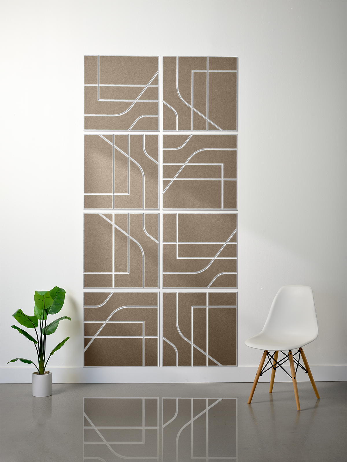 18mm Layered Engraved 2'x2' Tile – Subway (Set of 8)