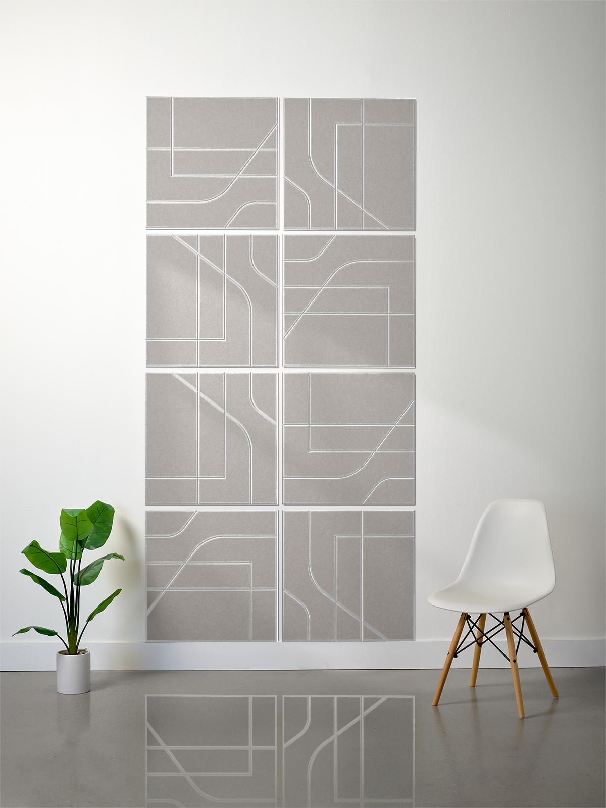 18mm Layered Engraved 2'x2' Tile – Subway (Set of 8)