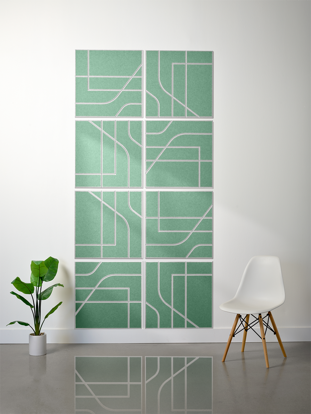 18mm Layered Engraved 2'x2' Tile – Subway (Set of 8)