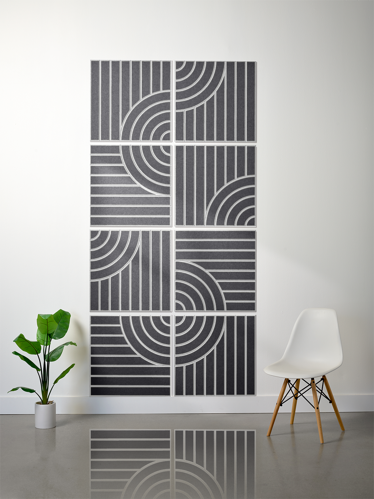 18mm Layered Engraved 2'x2' Tile – Tangent