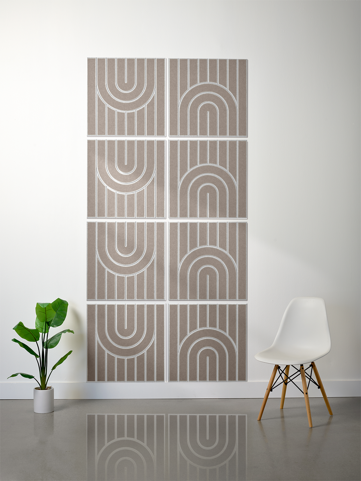 18mm Layered Engraved 2'x2' Tile – Zen (Set of 8)