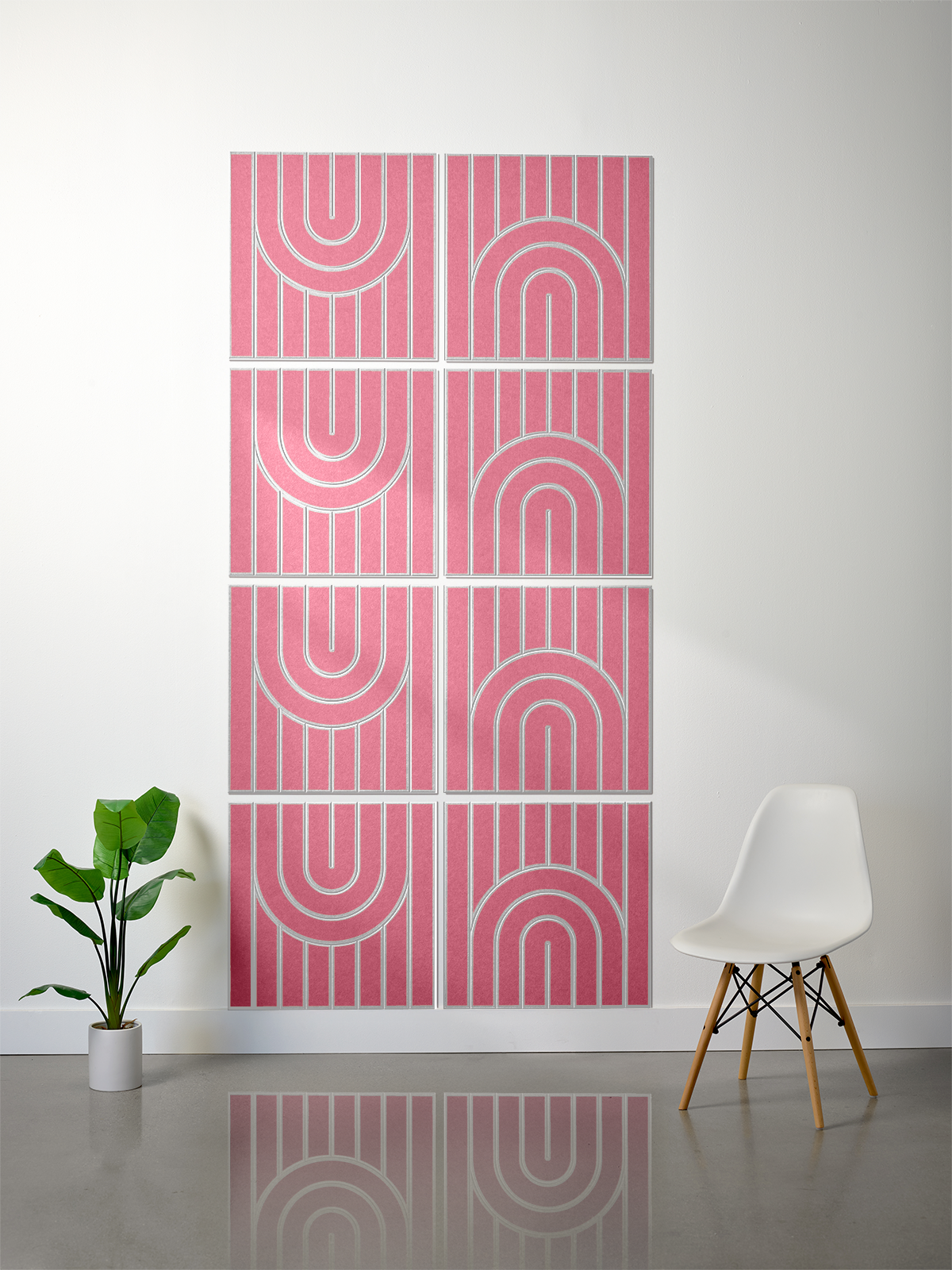 18mm Layered Engraved 2'x2' Tile – Zen (Set of 8)