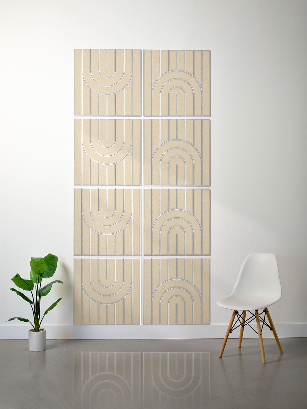 18mm Layered Engraved 2'x2' Tile – Zen (Set of 8)