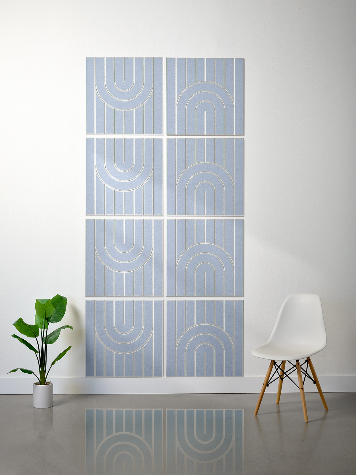 18mm Layered Engraved 2'x2' Tile – Zen (Set of 8)