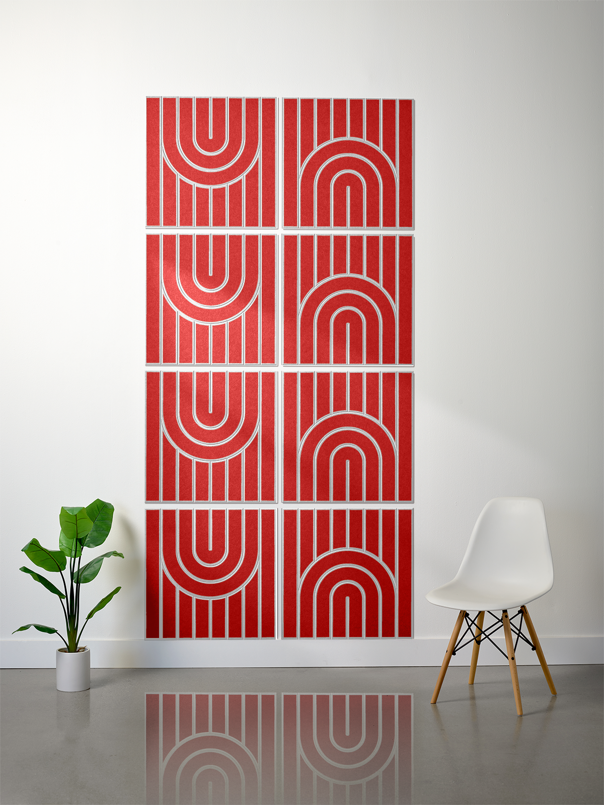 18mm Layered Engraved 2'x2' Tile – Zen (Set of 8)
