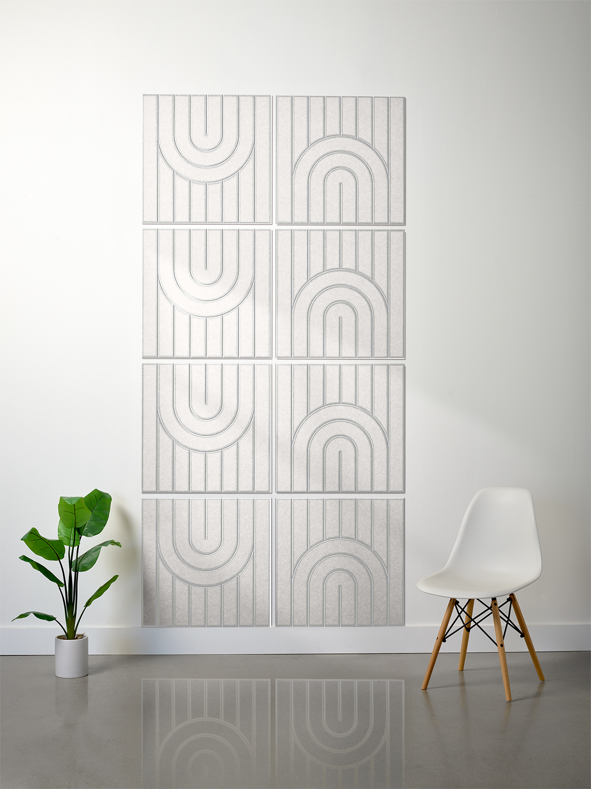 18mm Layered Engraved 2'x2' Tile – Zen (Set of 8)