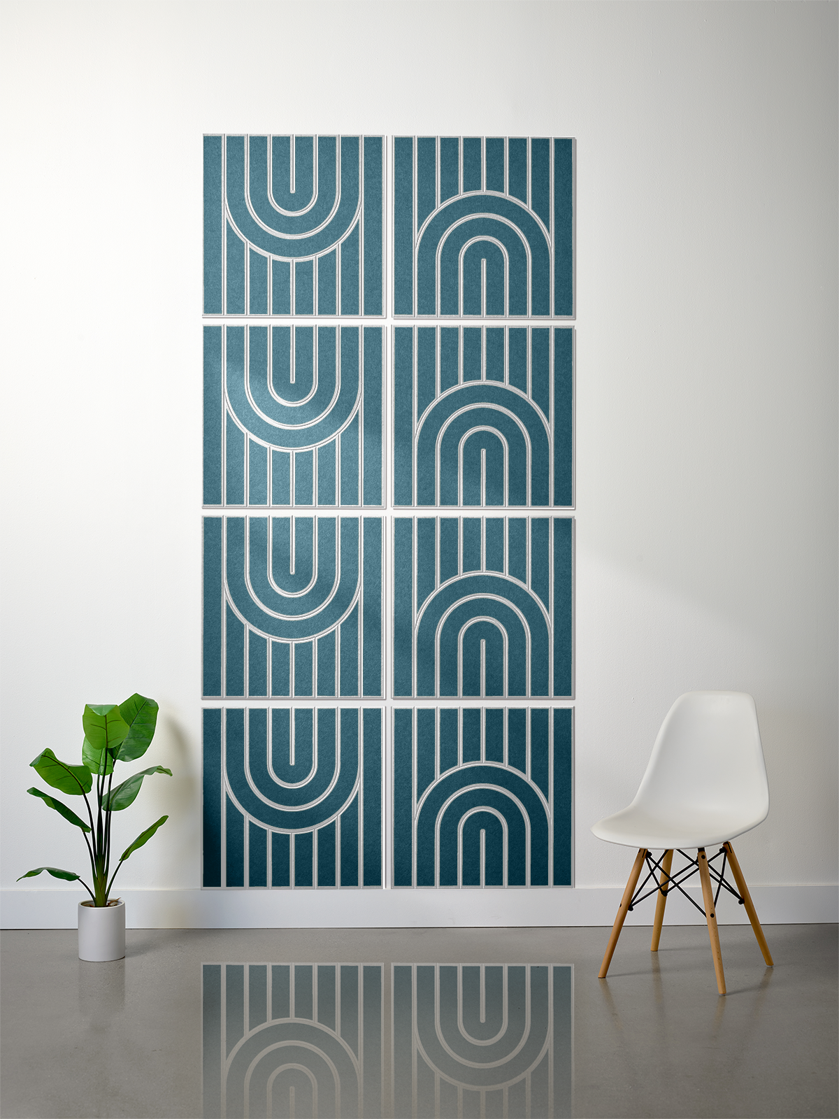 18mm Layered Engraved 2'x2' Tile – Zen (Set of 8)