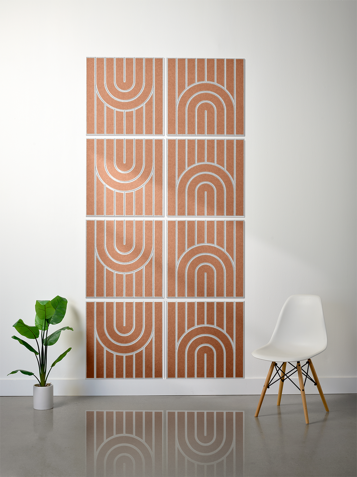 18mm Layered Engraved 2'x2' Tile – Zen (Set of 8)