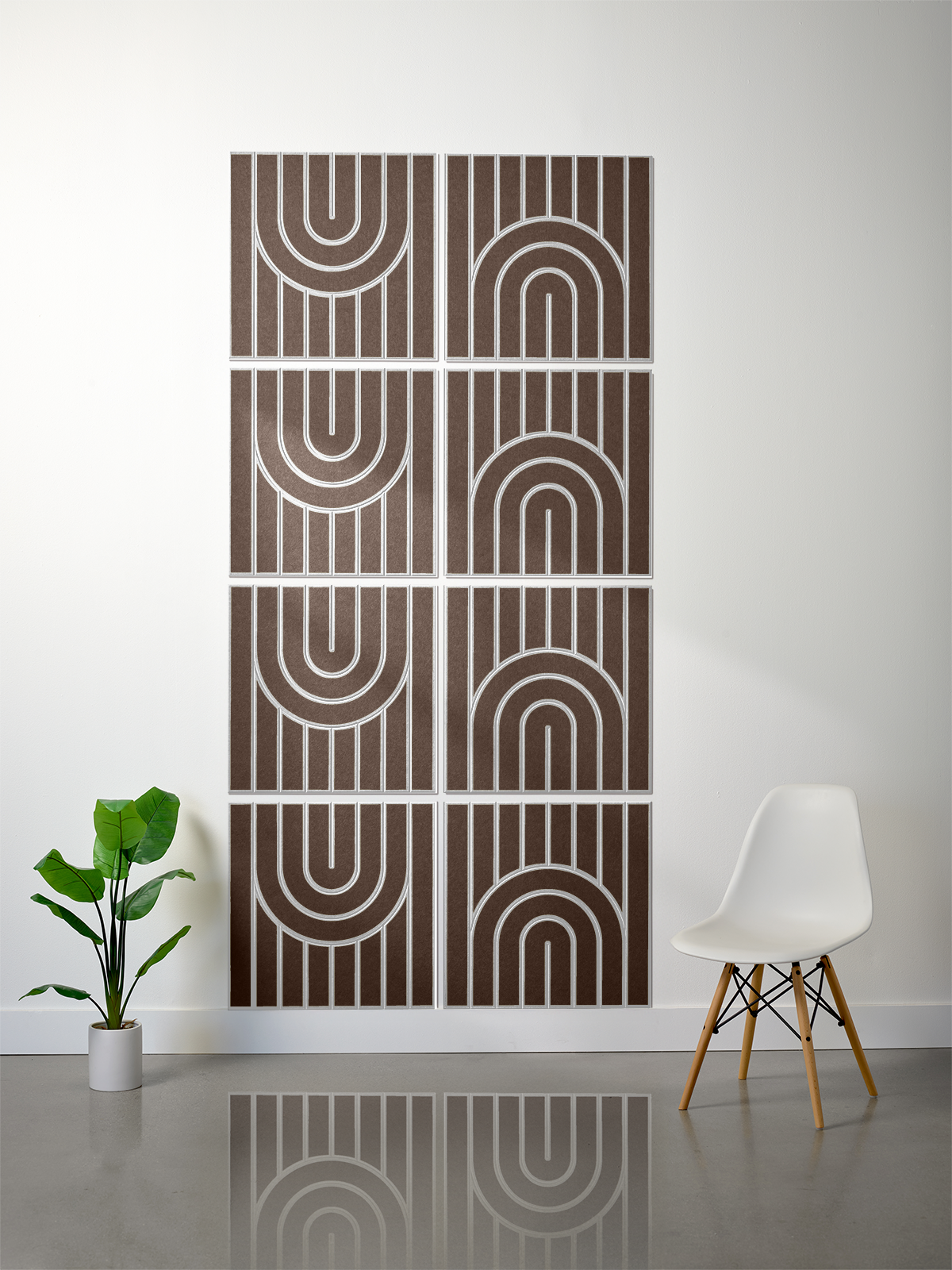 18mm Layered Engraved 2'x2' Tile – Zen (Set of 8)