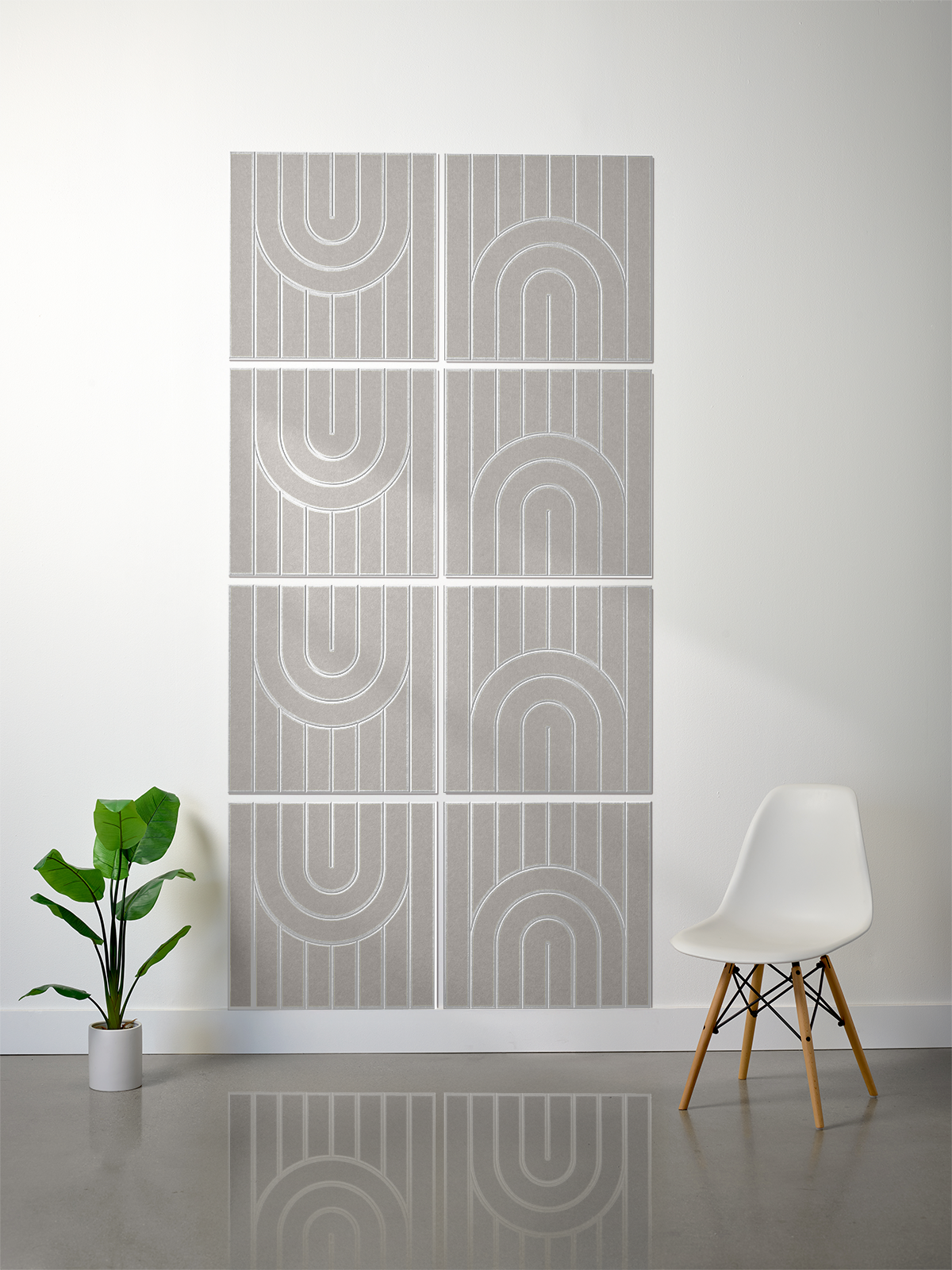 18mm Layered Engraved 2'x2' Tile – Zen (Set of 8)