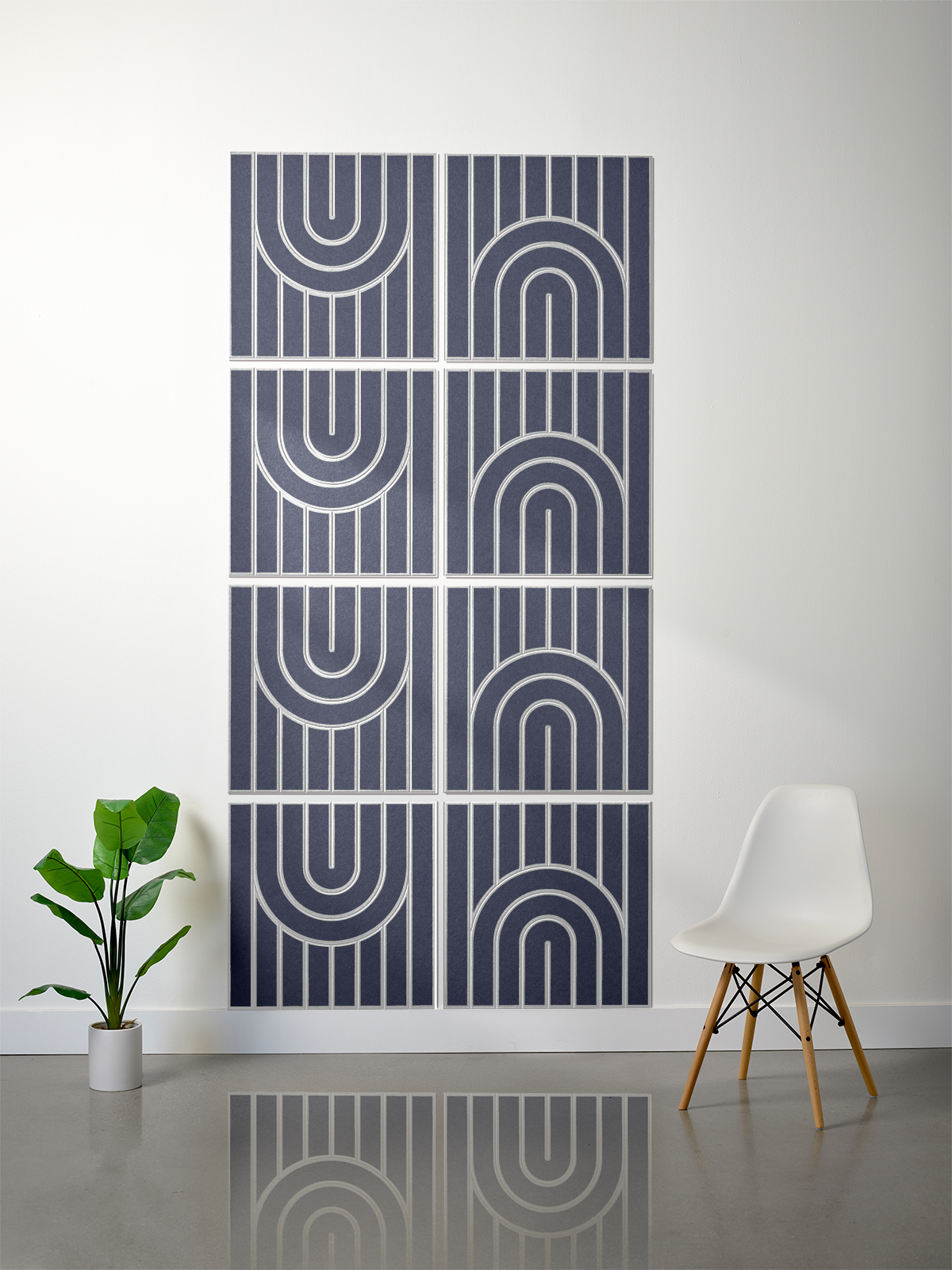 18mm Layered Engraved 2'x2' Tile – Zen (Set of 8)