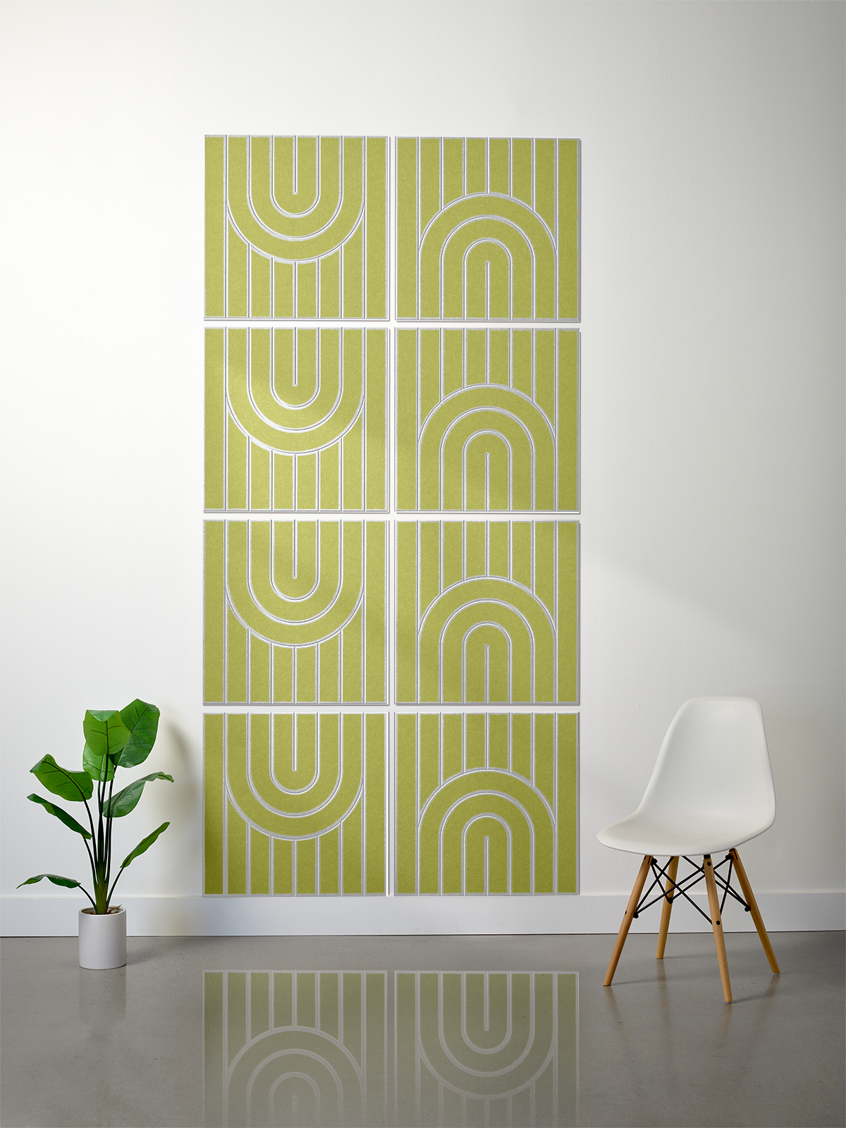 18mm Layered Engraved 2'x2' Tile – Zen (Set of 8)