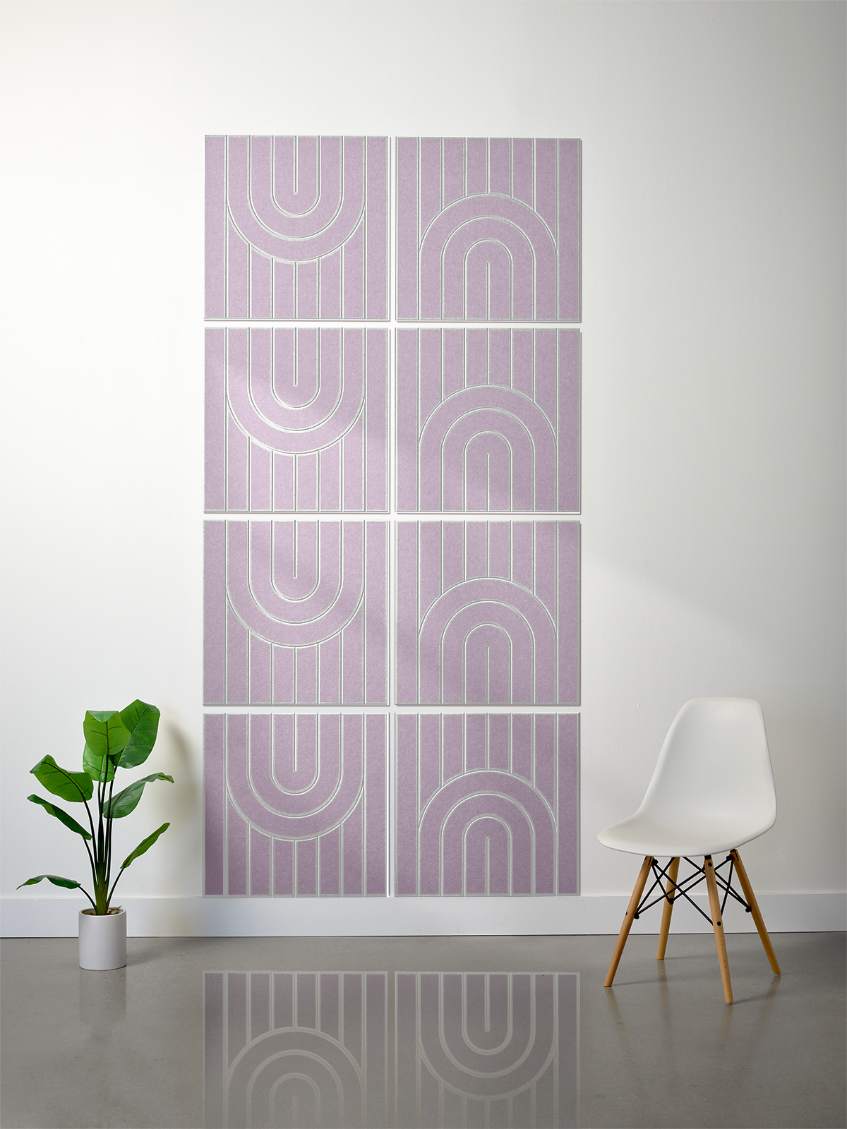 18mm Layered Engraved 2'x2' Tile – Zen (Set of 8)