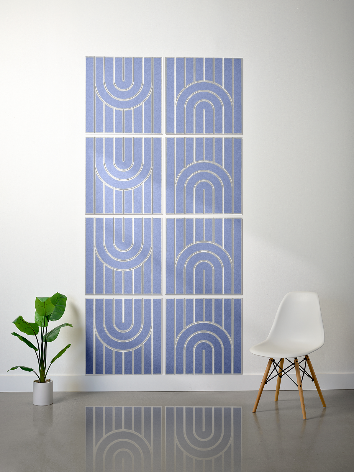 18mm Layered Engraved 2'x2' Tile – Zen (Set of 8)