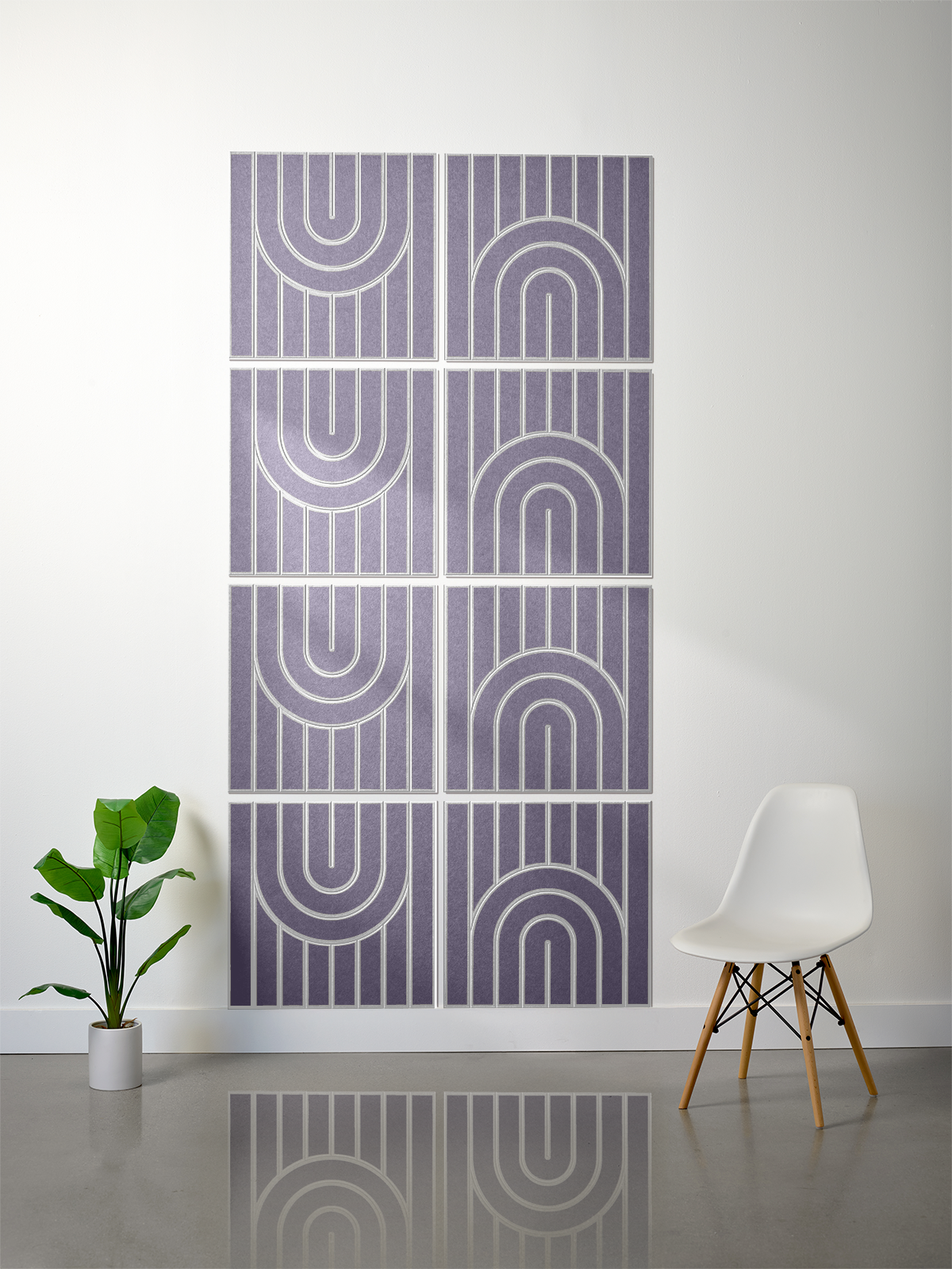 18mm Layered Engraved 2'x2' Tile – Zen (Set of 8)