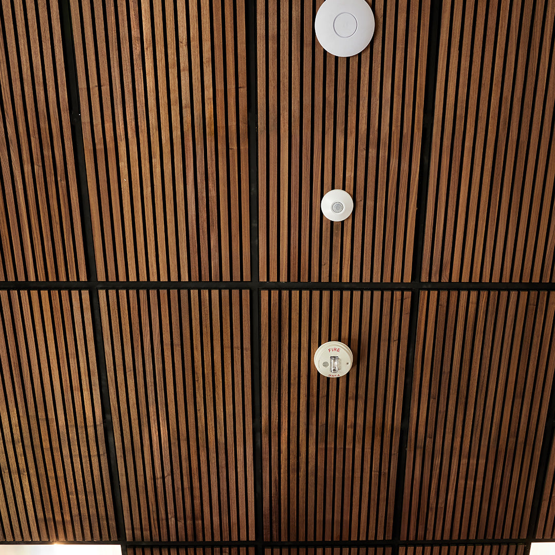Walnut Wood Slat Ceiling Panel