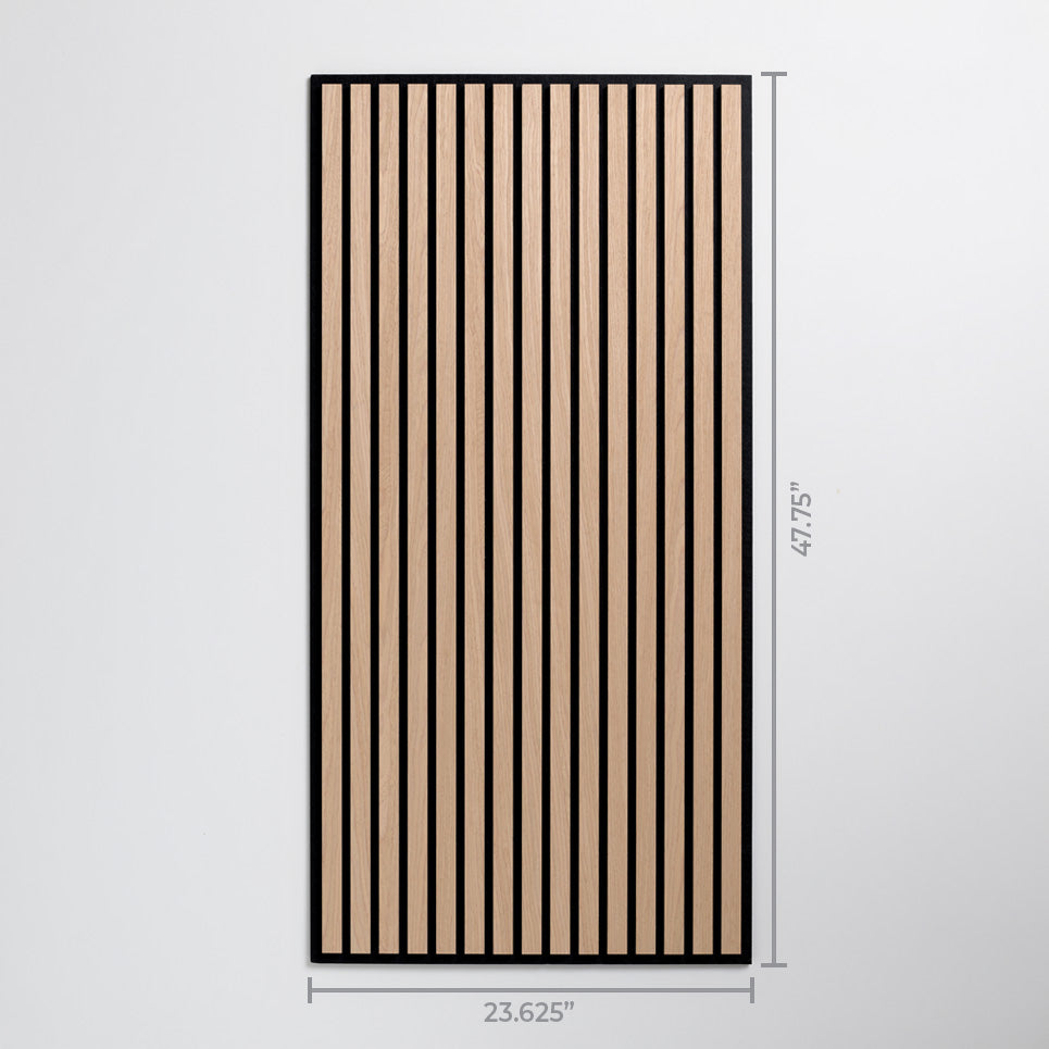 Towel with vertical stripes and measurements on a light gray background