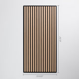 2' x 4' Wood Slat Ceiling Tile