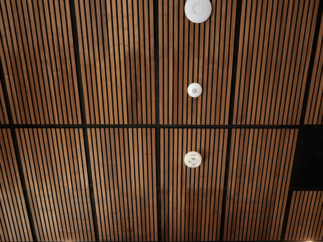 Walnut Wood Slat Ceiling Panel