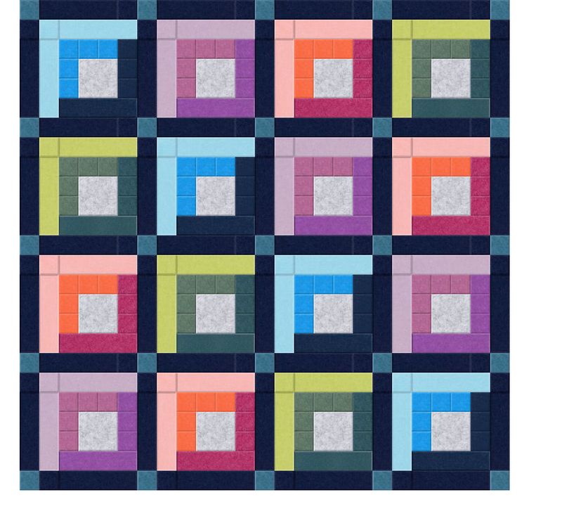Geometric Quilt Wall