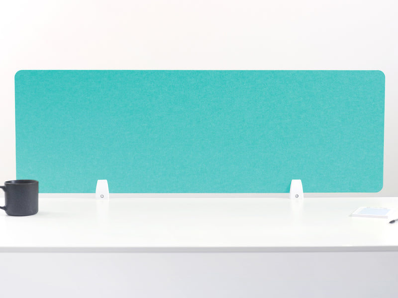 Aqua Blank Large Desk Divider