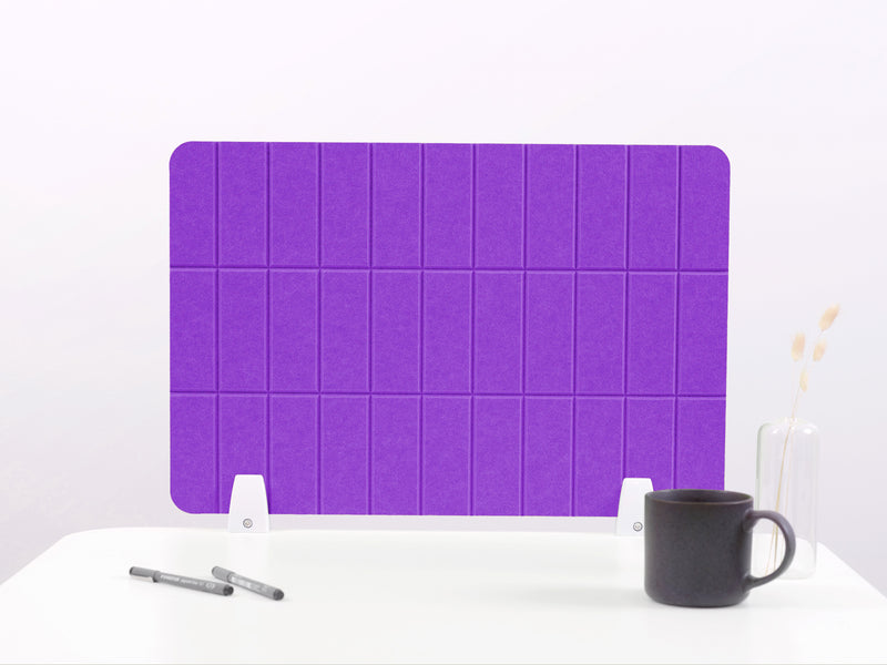 Lavender Grid Small Desk Divider