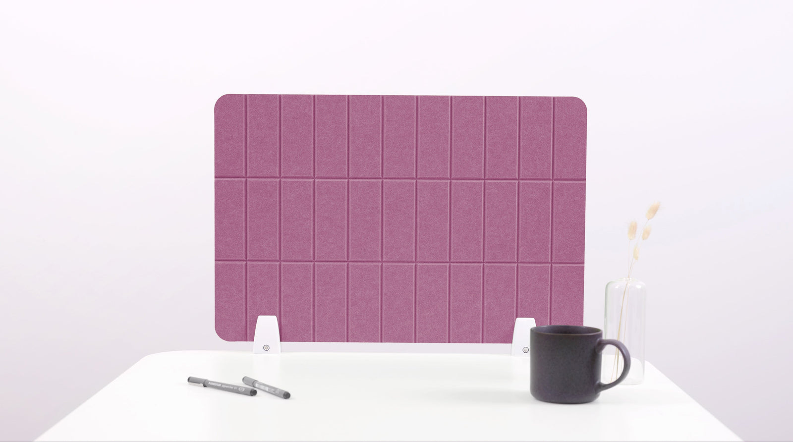 Small Plum Desk Divider