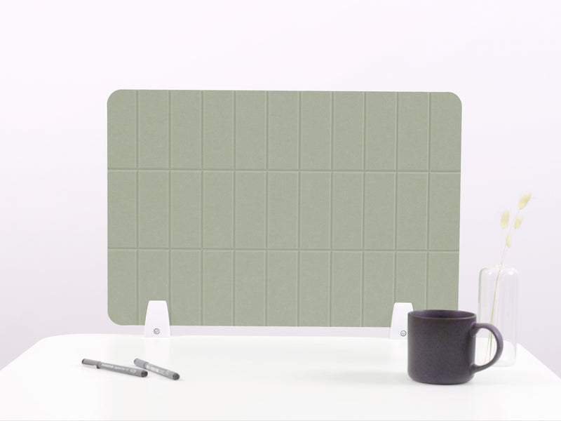 Sage Grid Small Desk Divider