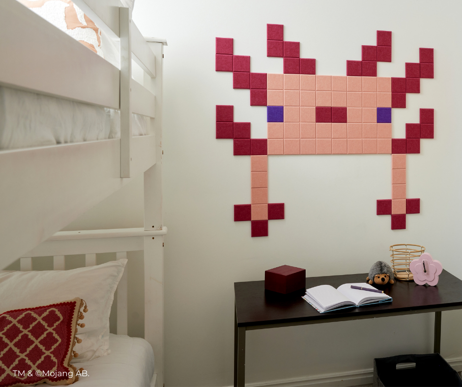 Minecraft™ Axolotl Leucistic (Large)