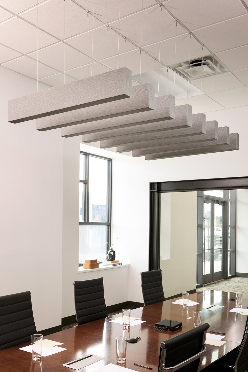 4 Foot Wood Grain Acoustic Beams