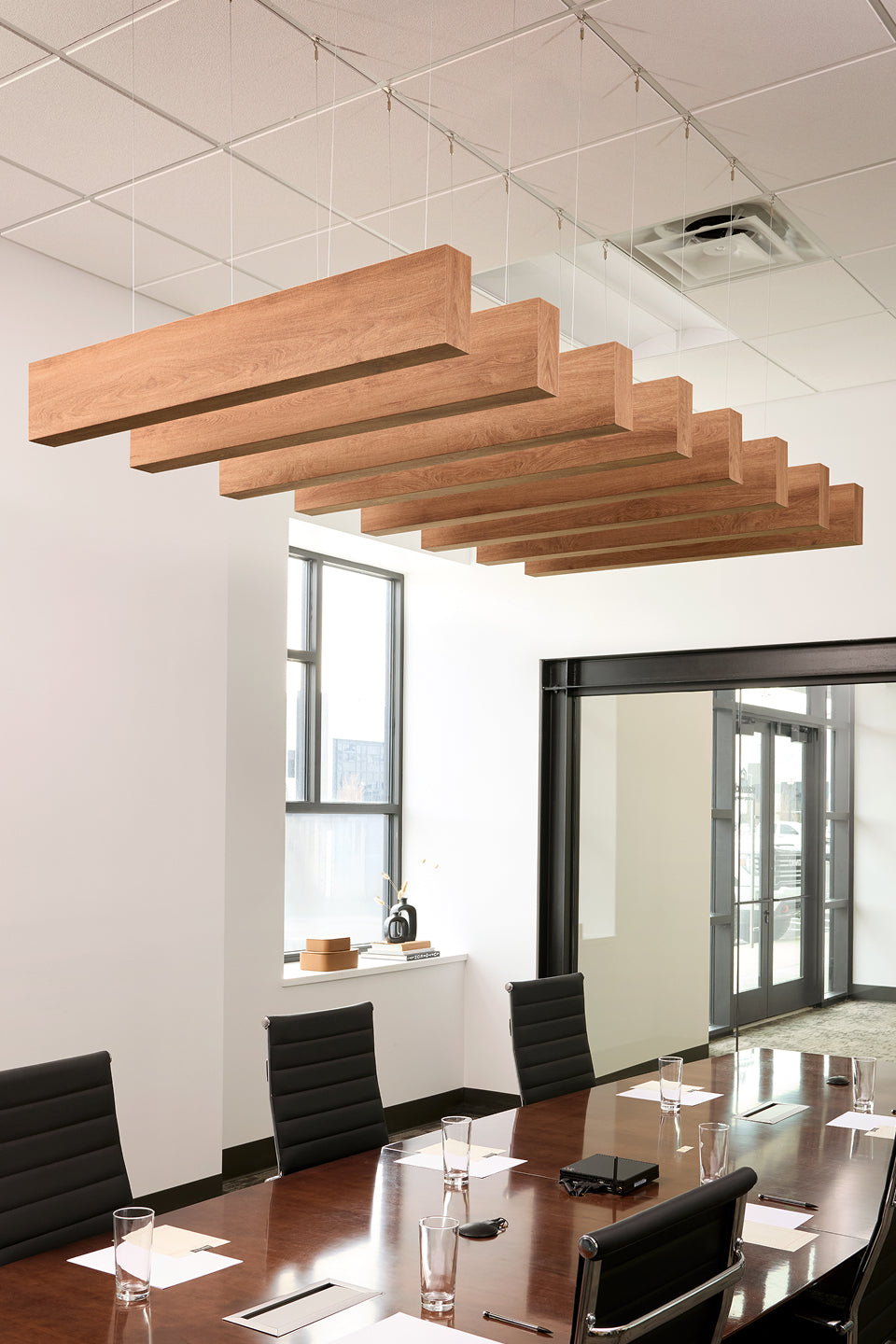 4 Foot Wood Grain Acoustic Beams