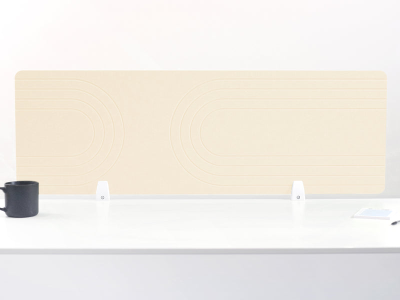 Ivory Retro Large Desk Divider