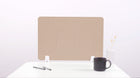 Cashmere Wave Small Desk Divider White Hardware