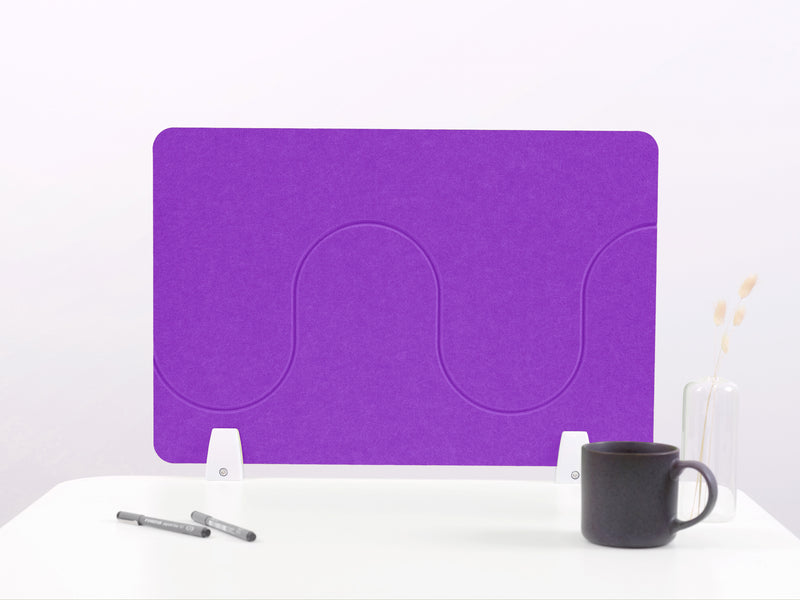 Lavender Wave Small Desk Divider