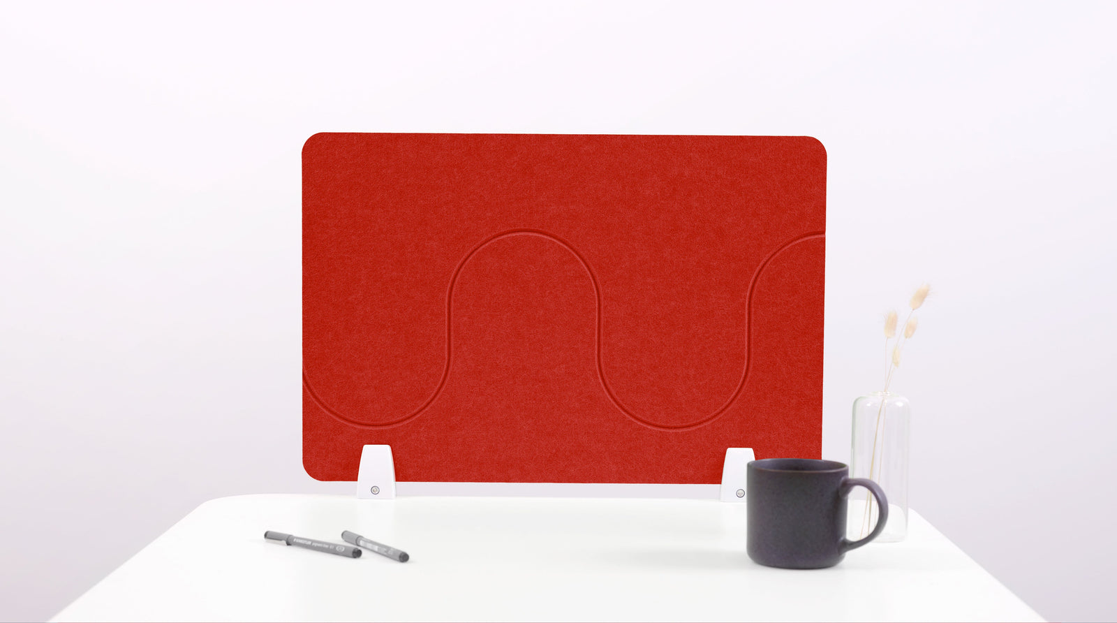 Small Scarlet Desk Divider
