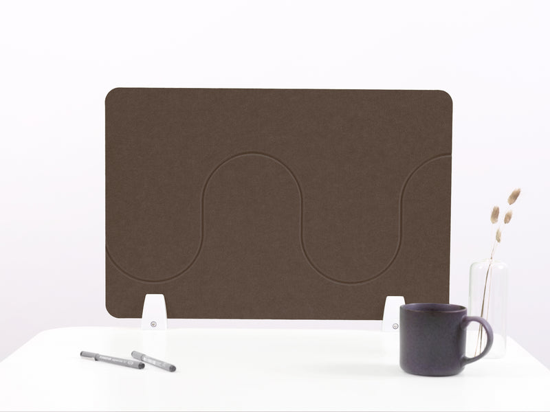 Cocoa Wave Small Desk Divider