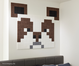 minecraft panda sound absorbing wall tiles