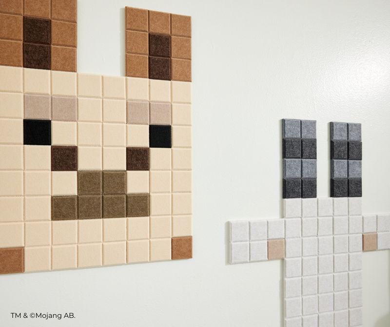 minecraft llama sound absorbing wall tiles