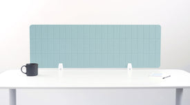 Large Baby Blue Desk Divider
