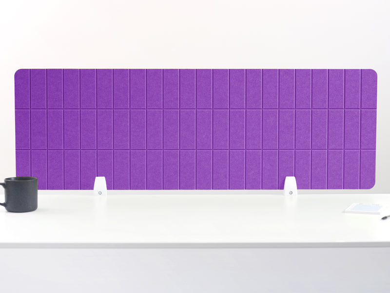 Lavender Grid Large Desk Divider