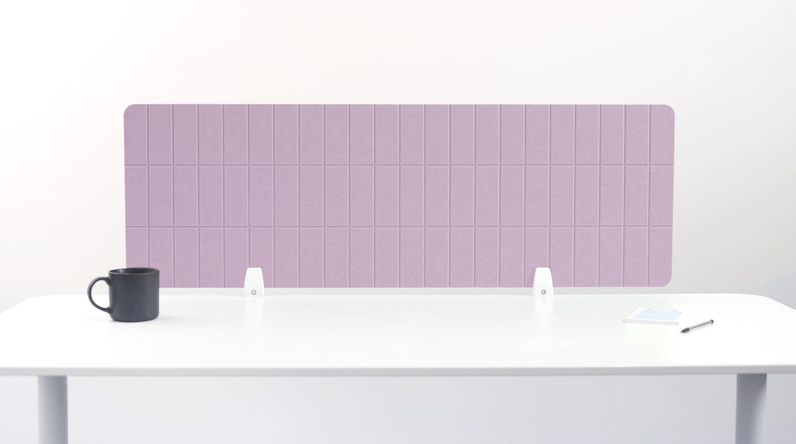 Lilac Grid Large Desk Divider